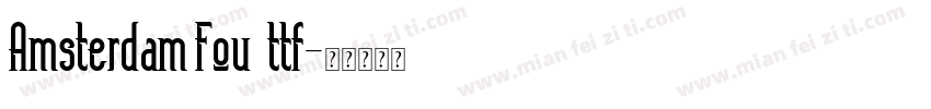 Amsterdam Fou_ttf字体转换
